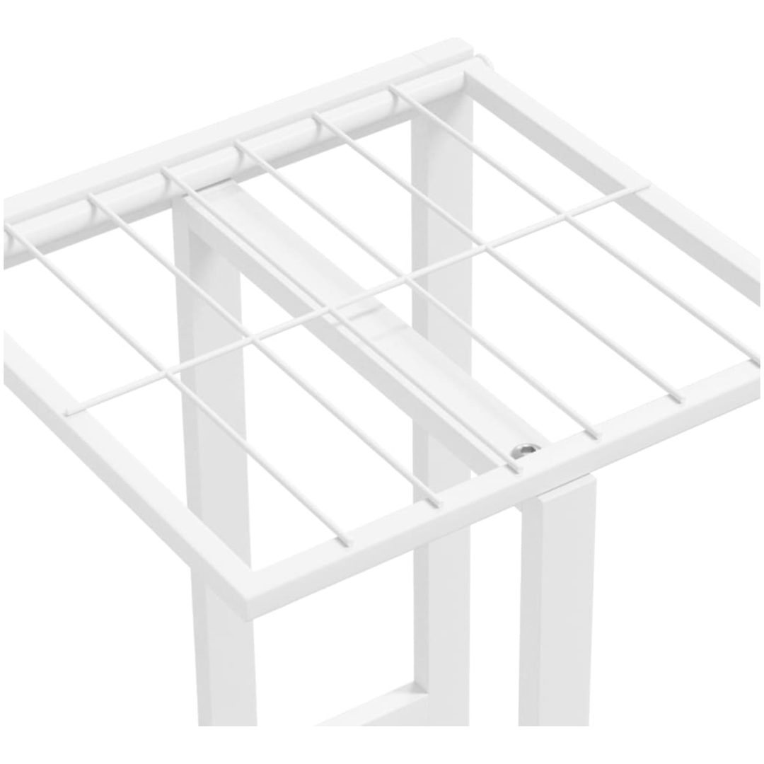 Växtställ med 4 hyllor vit metall vidaXL 43 x 22 x 76 cm – bild 6