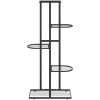 Växtställ med 5 hyllor svart metall vidaXL 43 x 22 x 98 cm – miniatyr 3
