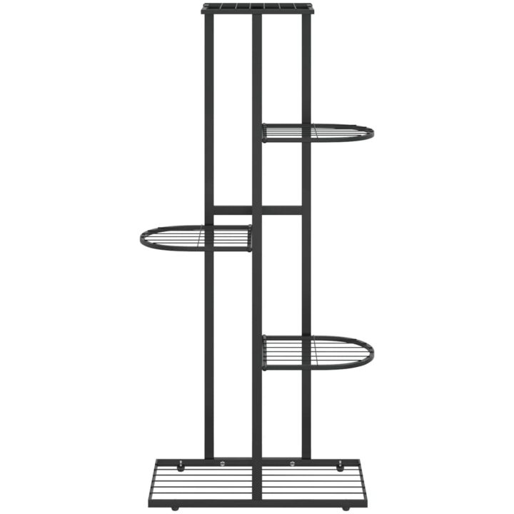 Växtställ med 5 hyllor svart metall vidaXL 43 x 22 x 98 cm – bild 3