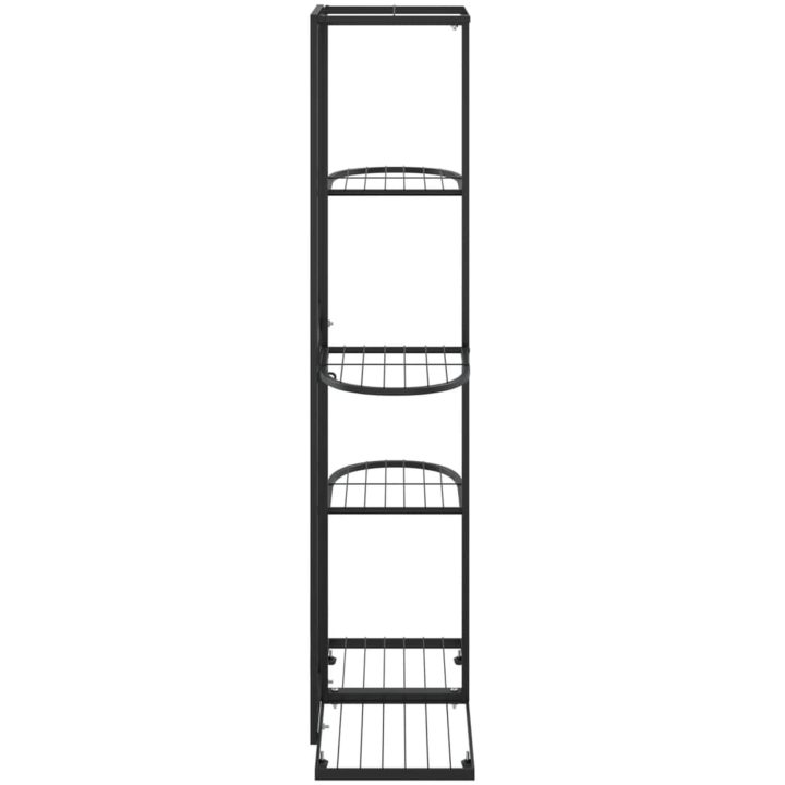 Växtställ med 5 hyllor svart metall vidaXL 43 x 22 x 98 cm – bild 4