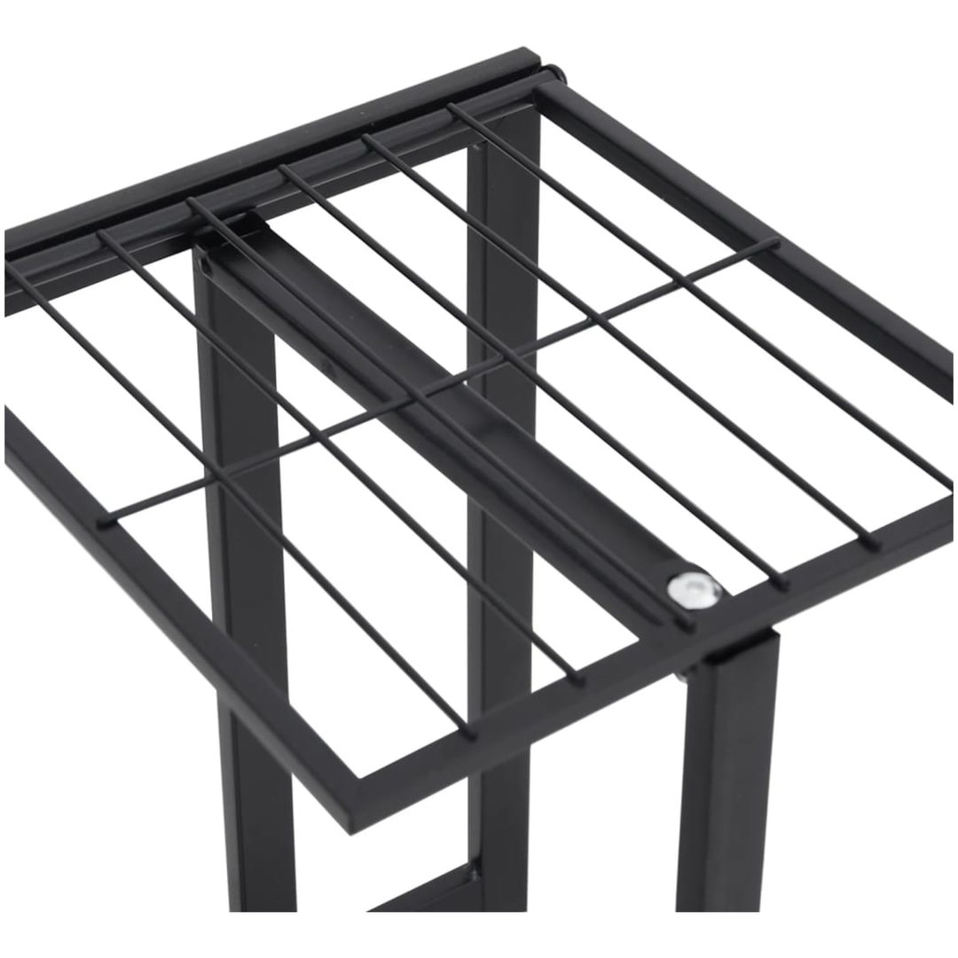 Växtställ med 5 hyllor svart metall vidaXL 43 x 22 x 98 cm – bild 6