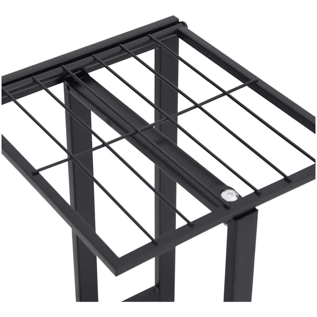 Växtställ med 5 hyllor svart metall vidaXL 43 x 22 x 98 cm – bild 8