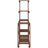 Växtställ med hjul 95x25x101 cm massiv furu vidaXL 25 x 95 x 101 cm – miniatyr 5
