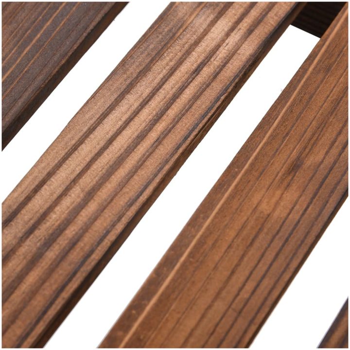 Växtställ med hjul 95x25x101 cm massiv furu vidaXL 25 x 95 x 101 cm – bild 7