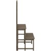 Växtställ med spaljé grå 70x42x115 cm massivt granträ vidaXL – miniatyr 3