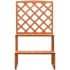 Växtställ med spaljé orange 70x42x120 cm massivt granträ vidaXL – miniatyr 2