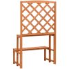 Växtställ med spaljé orange 70x42x120 cm massivt granträ vidaXL – miniatyr 4