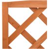 Växtställ med spaljé orange 70x42x120 cm massivt granträ vidaXL – miniatyr 5