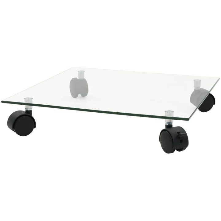 Växtställ på hjul 2 st härdat glas 35x kvadratisk vidaXL 35 cm – bild 2