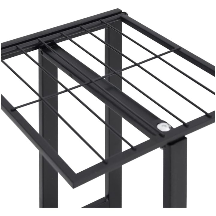Växtställ på hjul 5 hyllor 44x23x100 cm svart järn vidaXL 45 x 23 x 100 cm – bild 6