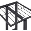 Växtställ på hjul 5 hyllor 44x23x100 cm svart järn vidaXL 45 x 23 x 100 cm – miniatyr 8
