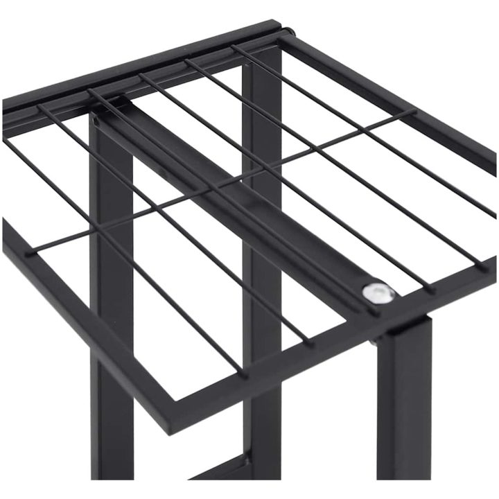 Växtställ på hjul 5 hyllor 44x23x100 cm svart järn vidaXL 45 x 23 x 100 cm – bild 8
