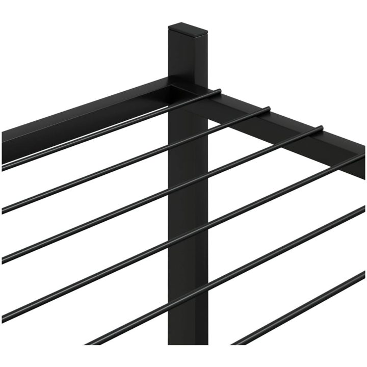 Växtställ på hjul 83x25x83,5 cm svart järn vidaXL – bild 5