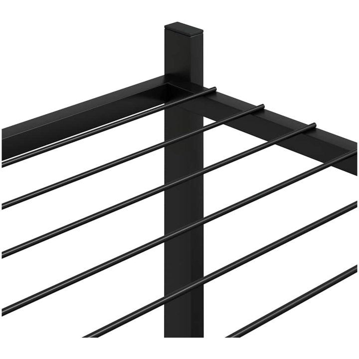 Växtställ på hjul 83x25x83,5 cm svart järn vidaXL – bild 8