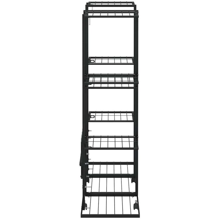 Växtställ på hjul 94,5x24,5x91,5 cm svart järn vidaXL – bild 6