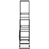 Växtställ på hjul svart metall vidaXL 94.5 x 25 x 92.5 cm – miniatyr 6
