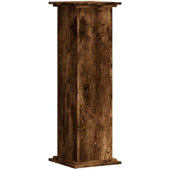 Växtställ rökfärgad ek konstruerat trä vidaXL 33 x 33 x 100 cm – bild 6