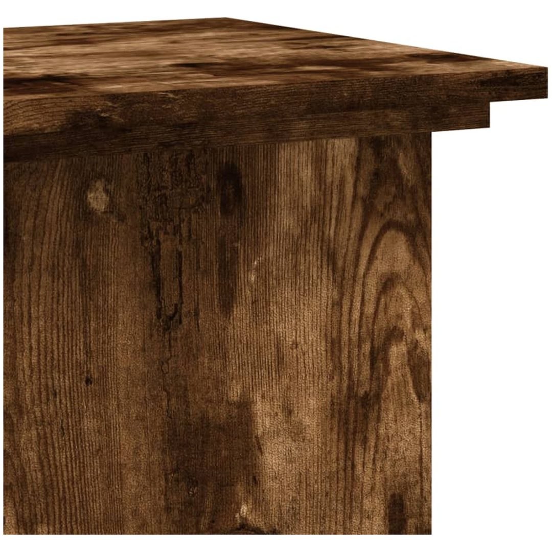 Växtställ rökfärgad ek konstruerat trä vidaXL 33 x 33 x 100 cm – bild 7
