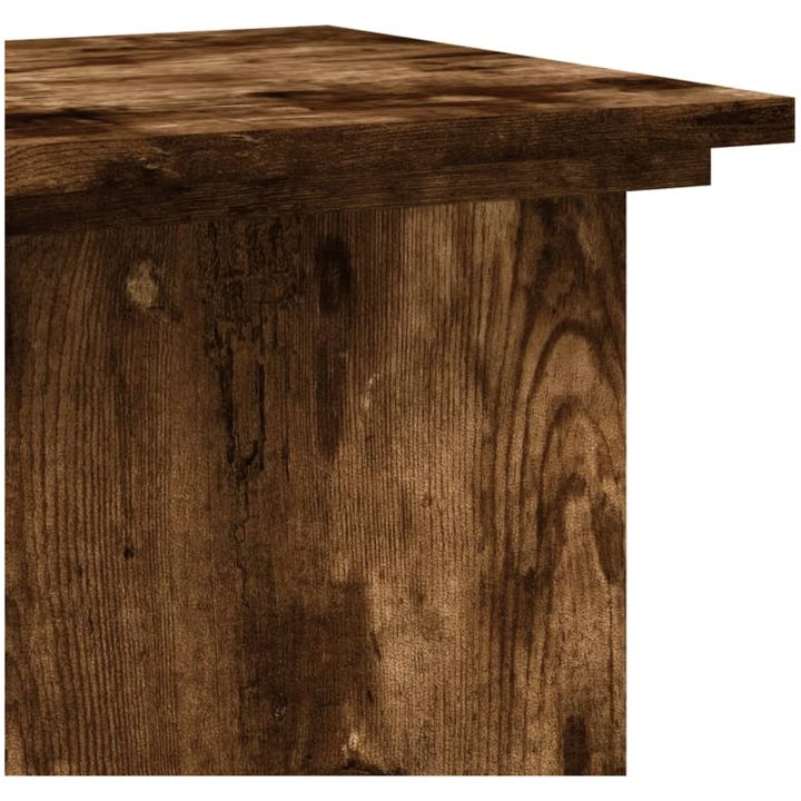 Växtställ rökfärgad ek konstruerat trä vidaXL 33 x 33 x 100 cm – bild 7