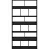 Växtställ Svart Ek Konstruerat Trä vidaXL 100 x 33 x 187.5 cm – miniatyr 6