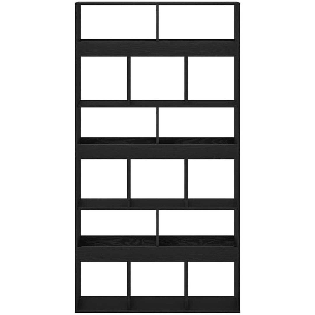Växtställ Svart Ek Konstruerat Trä vidaXL 100 x 33 x 187.5 cm – bild 6