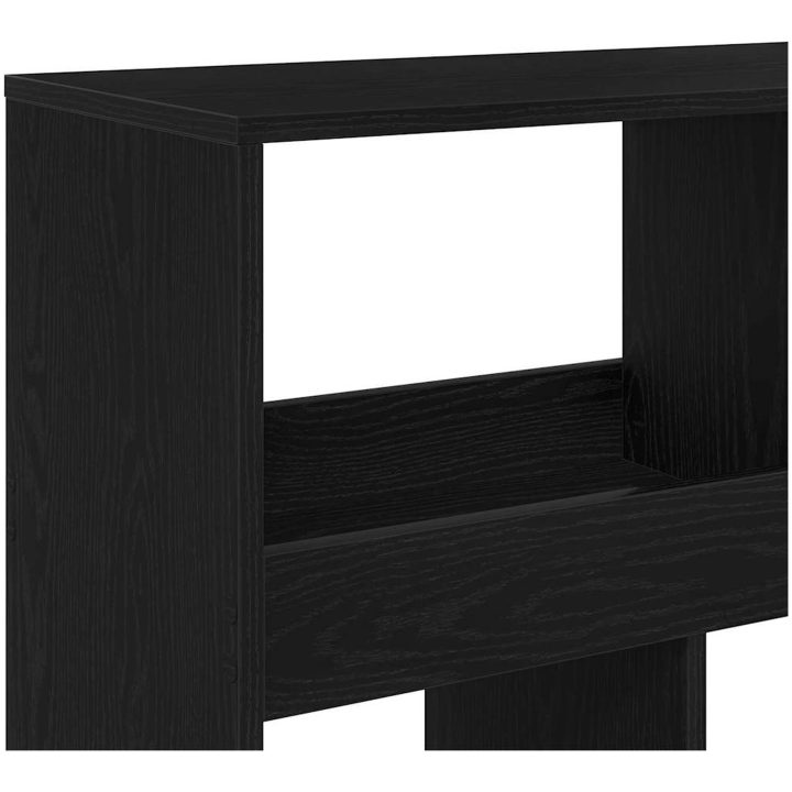 Växtställ Svart Ek Konstruerat Trä vidaXL 100 x 33 x 187.5 cm – bild 8