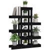 Växtställ Svart massiv furu vidaXL 85 x 25 x 109.5 cm – miniatyr 4