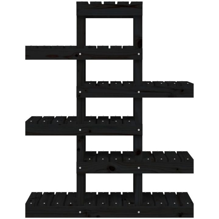 Växtställ Svart massiv furu vidaXL 85 x 25 x 109.5 cm – bild 5