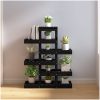 Växtställ Svart massiv furu vidaXL 85 x 25 x 109.5 cm – miniatyr 1