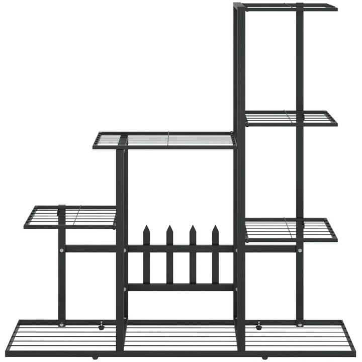 Växtställ svart metall vidaXL 94.5 x 25 x 88 cm – bild 3