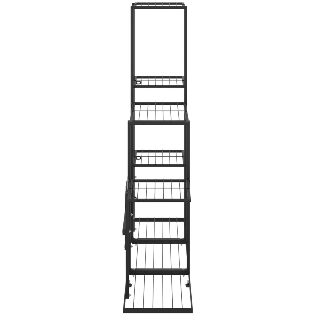 Växtställ svart metall vidaXL 94.5 x 25 x 88 cm – bild 4