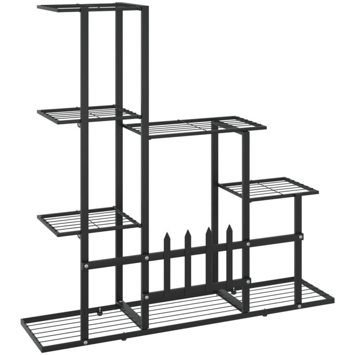 Växtställ svart metall vidaXL 94.5 x 25 x 88 cm – bild 5
