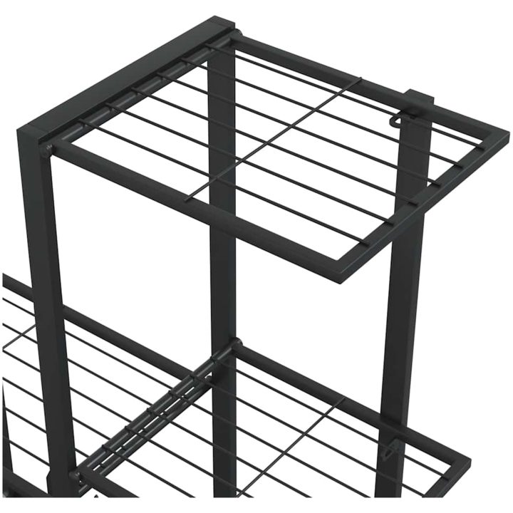 Växtställ svart metall vidaXL 94.5 x 25 x 88 cm – bild 8