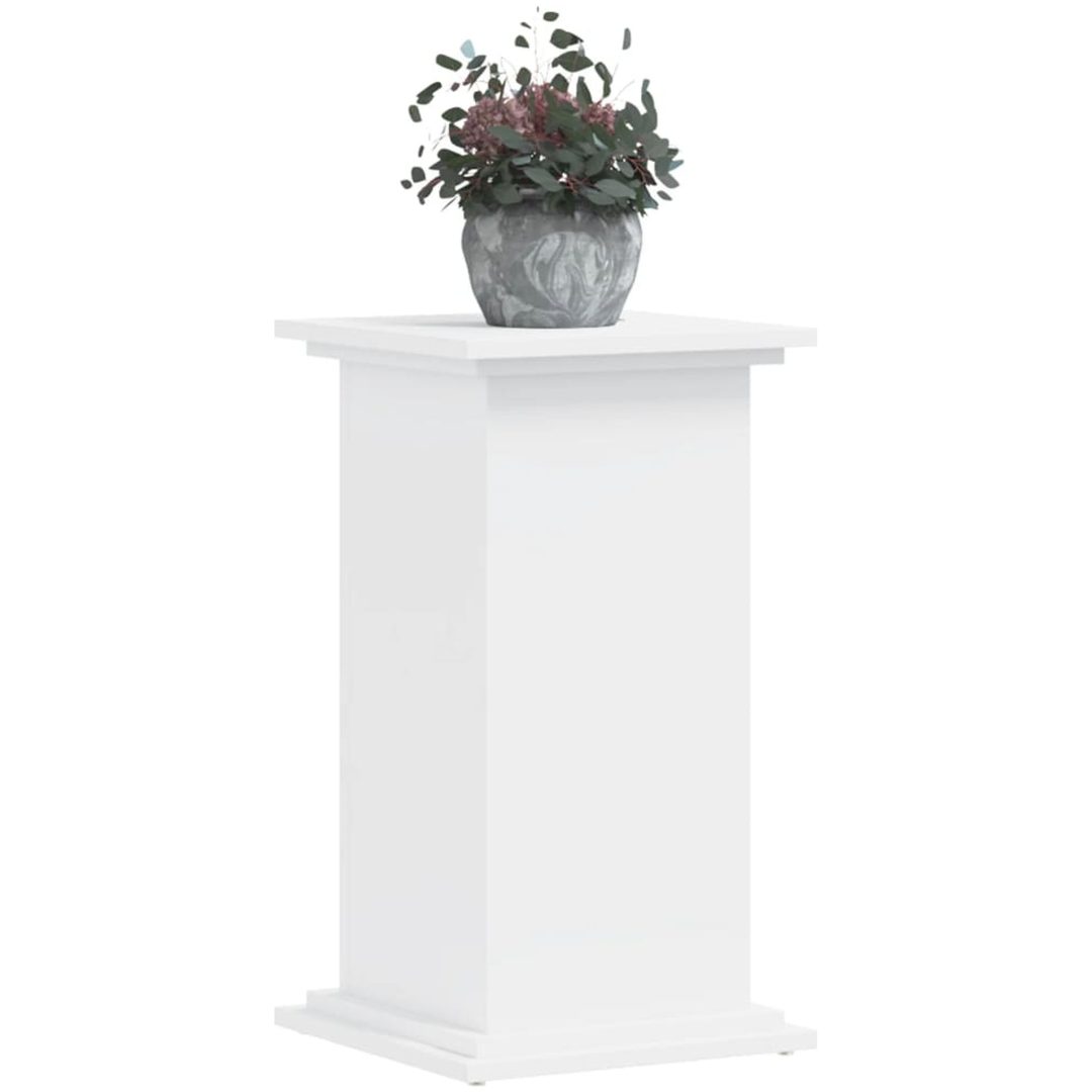 Växtställ vit konstruerat trä vidaXL 33 x 33 x 60 cm – bild 3