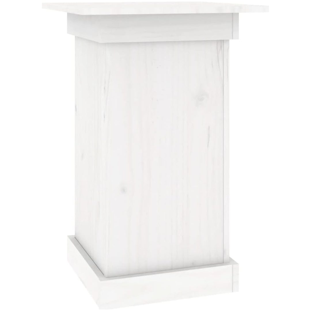 Växtställ vit massiv furu vidaXL 40 x 40 x 60 cm – bild 2