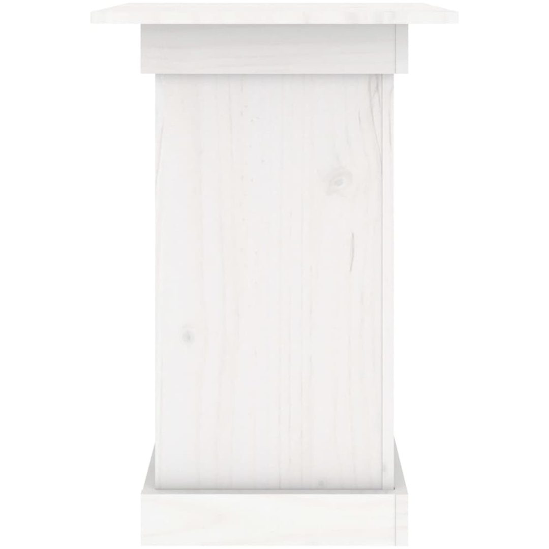 Växtställ vit massiv furu vidaXL 40 x 40 x 60 cm – bild 5