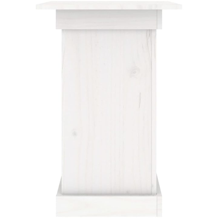 Växtställ vit massiv furu vidaXL 40 x 40 x 60 cm – bild 5