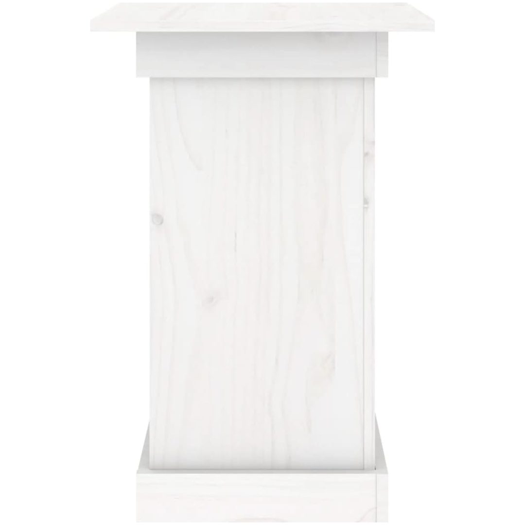 Växtställ vit massiv furu vidaXL 40 x 40 x 60 cm – bild 6