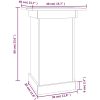 Växtställ vit massiv furu vidaXL 40 x 40 x 60 cm – miniatyr 8