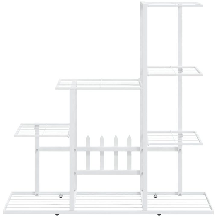 Växtställ vit metall vidaXL 94.5 x 25 x 88 cm – bild 3