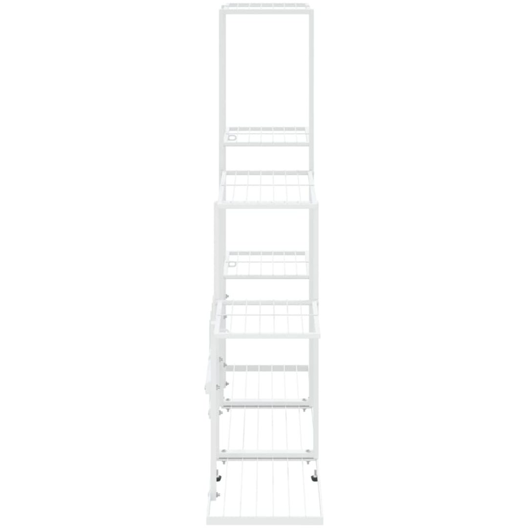 Växtställ vit metall vidaXL 94.5 x 25 x 88 cm – bild 4
