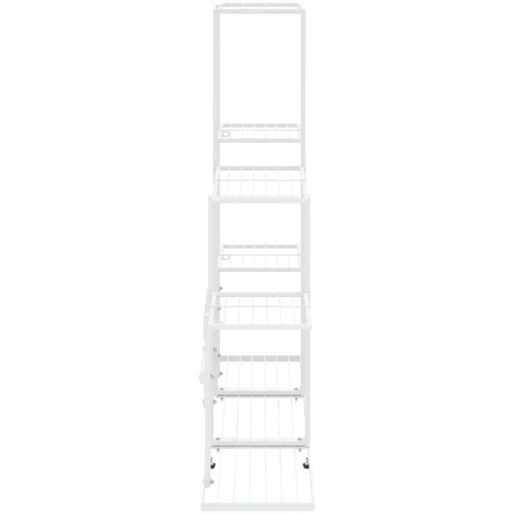 Växtställ vit metall vidaXL 94.5 x 25 x 88 cm – bild 4
