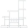 Växtställ vit metall vidaXL 94.5 x 25 x 88 cm – miniatyr 5