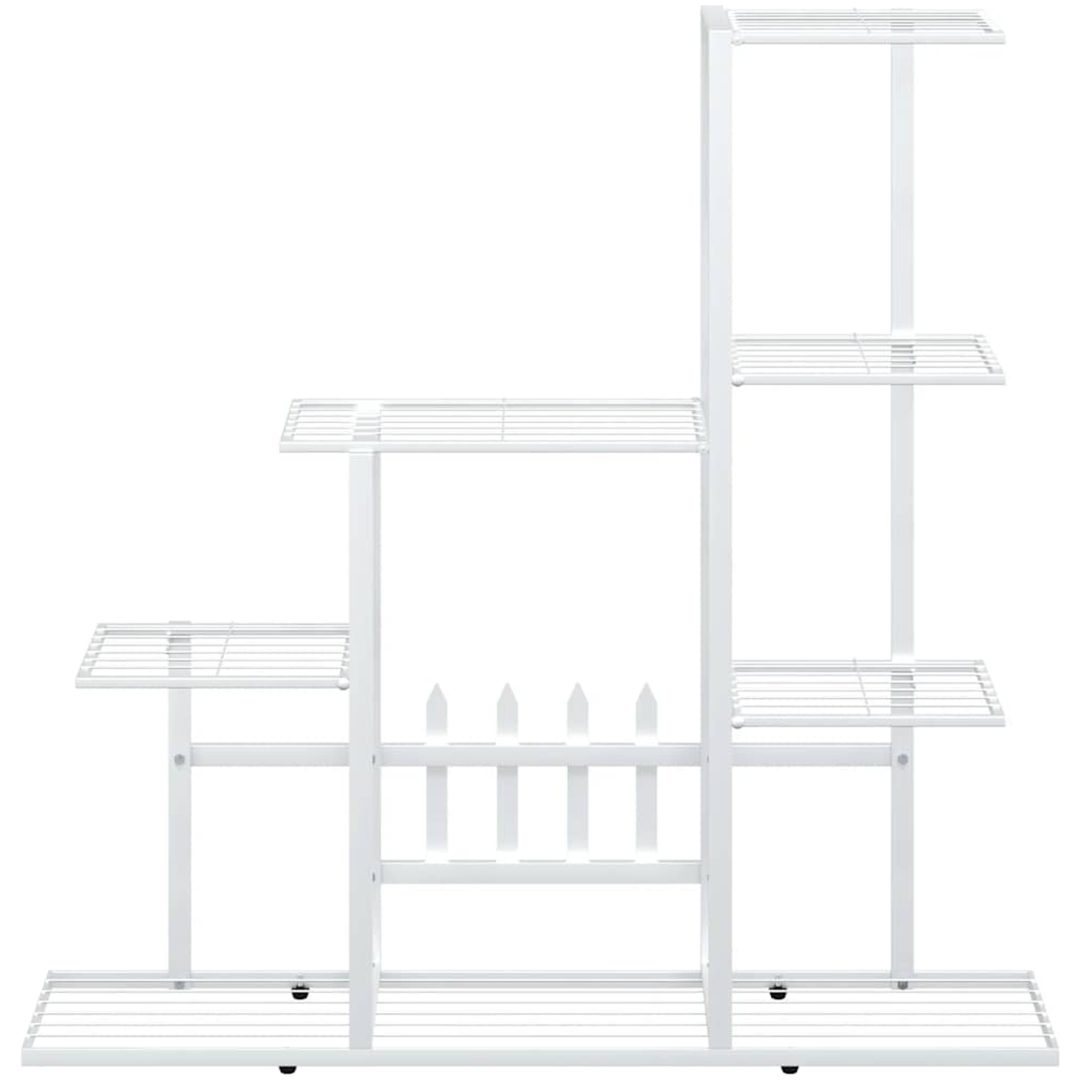 Växtställ vit metall vidaXL 94.5 x 25 x 88 cm – bild 5