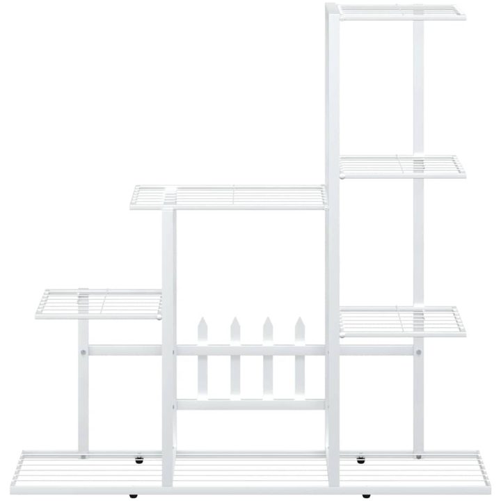 Växtställ vit metall vidaXL 94.5 x 25 x 88 cm – bild 5