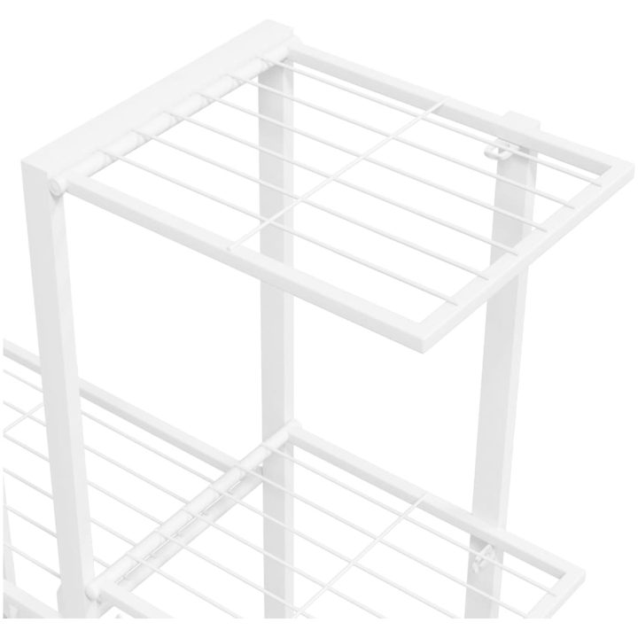Växtställ vit metall vidaXL 94.5 x 25 x 88 cm – bild 6