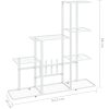 Växtställ vit metall vidaXL 94.5 x 25 x 88 cm – miniatyr 7