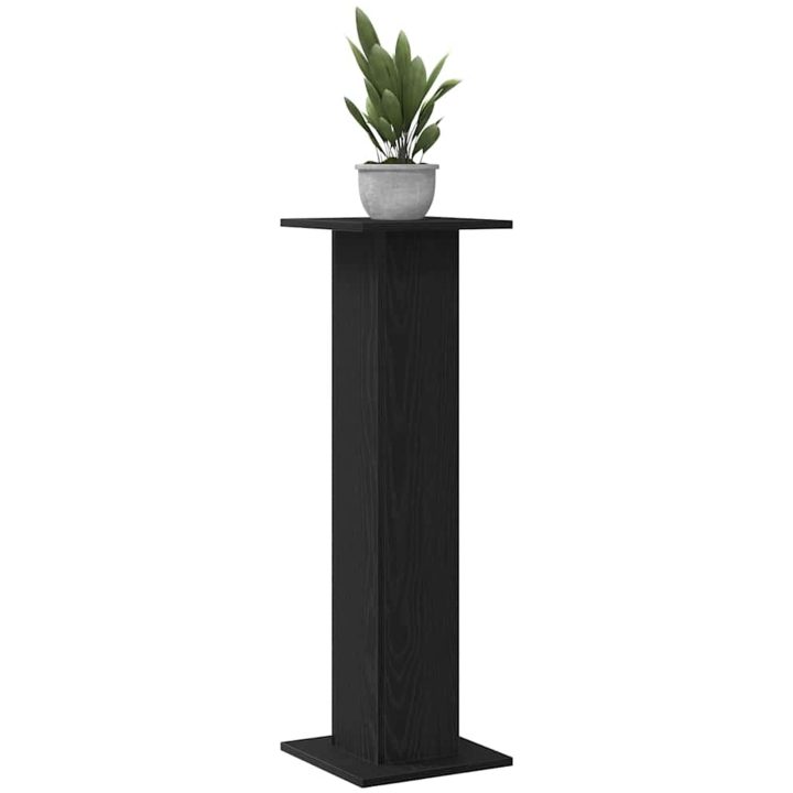 Växtstånd 2 st Svart Ek 30x30x95 cm Konstruerat trä vidaXL Large – bild 3