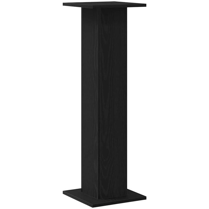 Växtstånd 2 st Svart Ek 30x30x95 cm Konstruerat trä vidaXL Large – bild 5