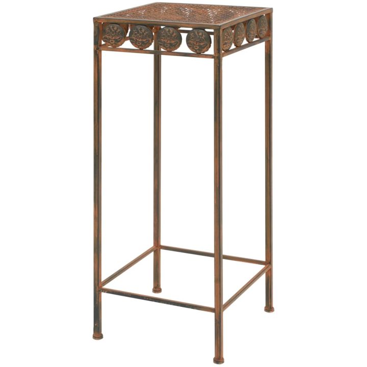 Växtstativ 3 delar vintage stil metall rostfärgade vidaXL – bild 4